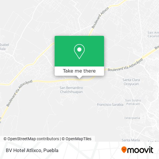 Mapa de BV Hotel Atlixco