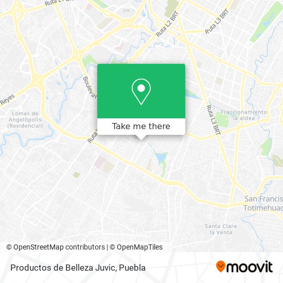 Productos de Belleza Juvic map