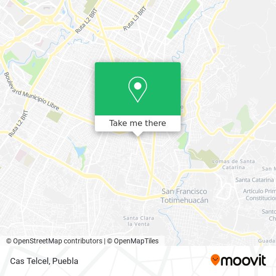 Cas Telcel map