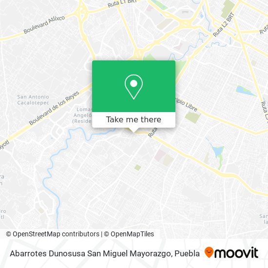 Abarrotes Dunosusa San Miguel Mayorazgo map