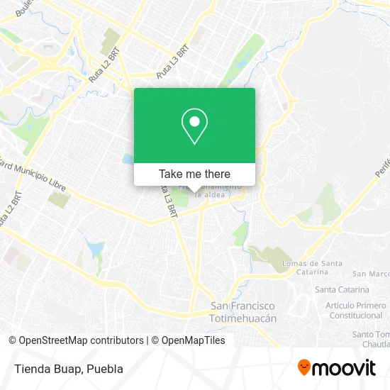 Tienda Buap map