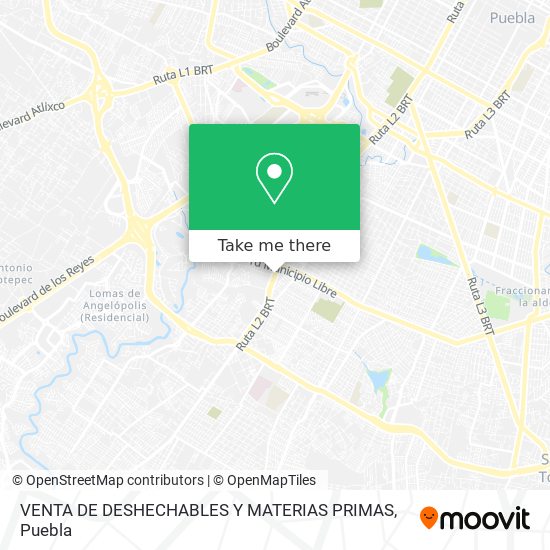 VENTA DE DESHECHABLES Y MATERIAS PRIMAS map
