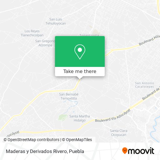 Maderas y Derivados Rivero map