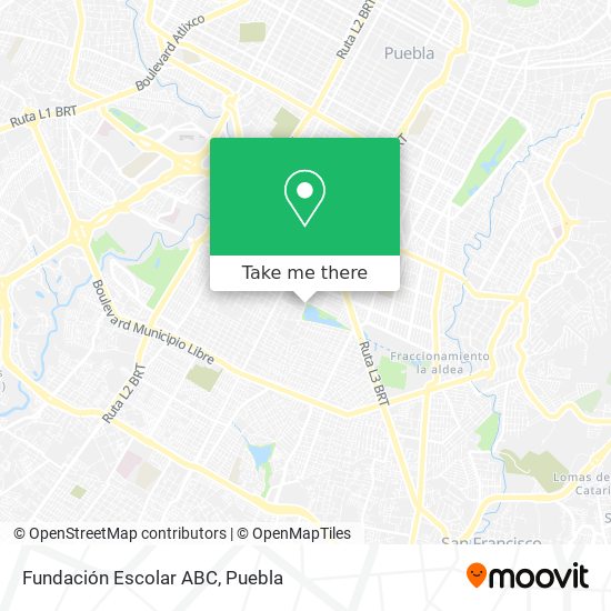 Mapa de Fundación Escolar ABC