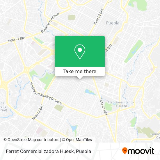 Ferret Comercializadora Huesk map