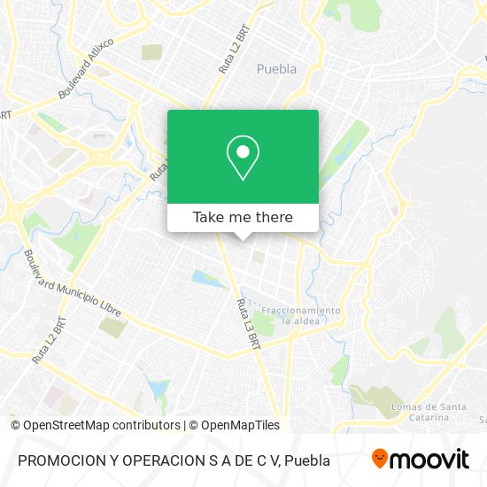 PROMOCION Y OPERACION S A DE C V map