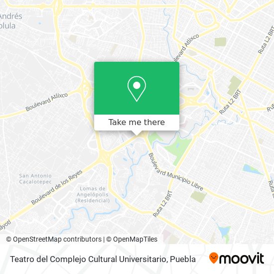 Teatro del Complejo Cultural Universitario map