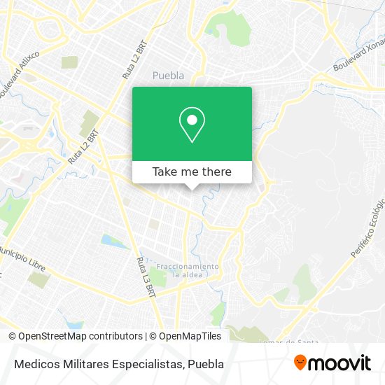 Medicos Militares Especialistas map