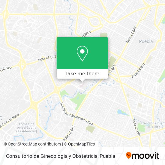 Consultorio de Ginecologia y Obstetricia map