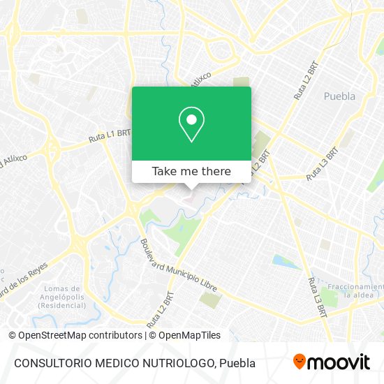 Mapa de CONSULTORIO MEDICO NUTRIOLOGO