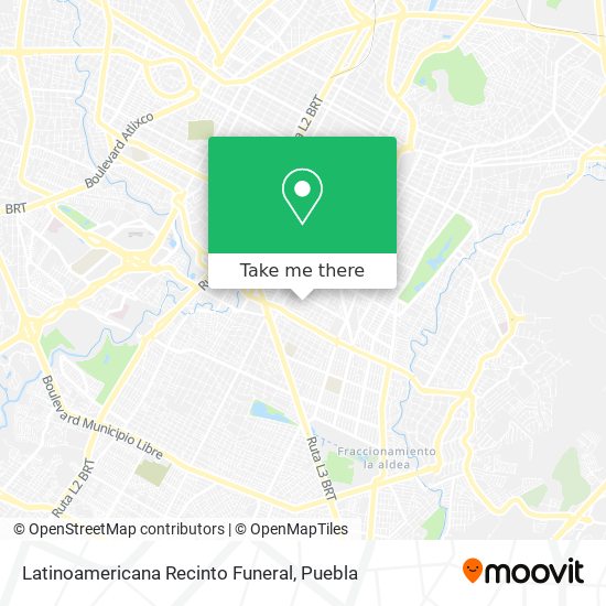 Mapa de Latinoamericana Recinto Funeral