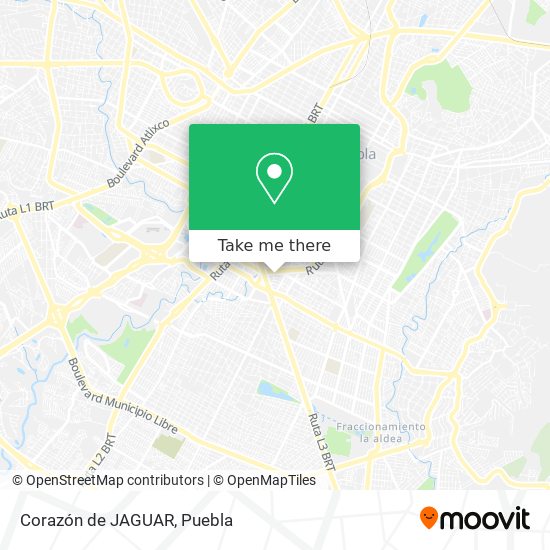 Corazón de JAGUAR map