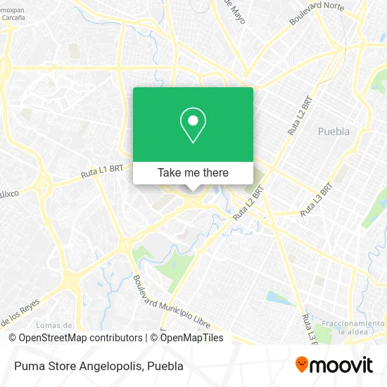 Puma Store Angelopolis map