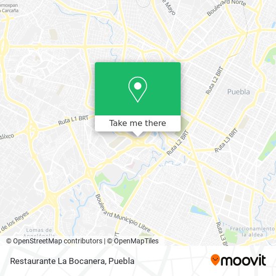 Mapa de Restaurante La Bocanera