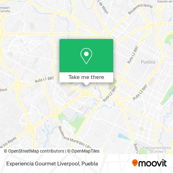 Mapa de Experiencia Gourmet Liverpool