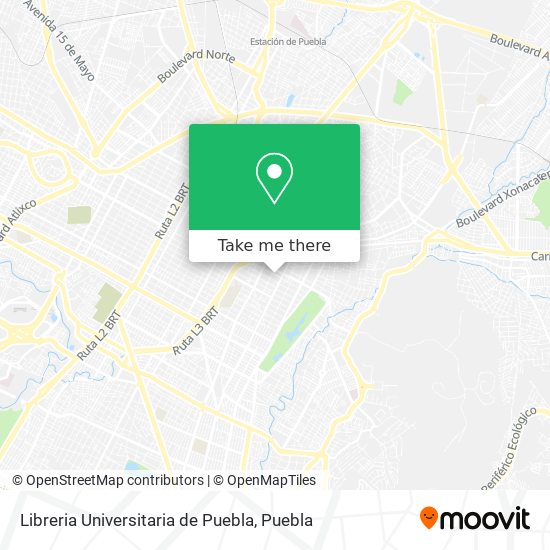 Libreria Universitaria de Puebla map