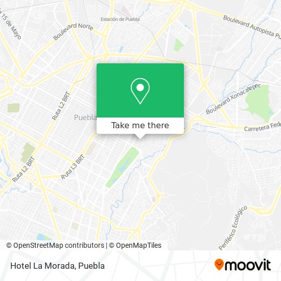 Hotel La Morada map