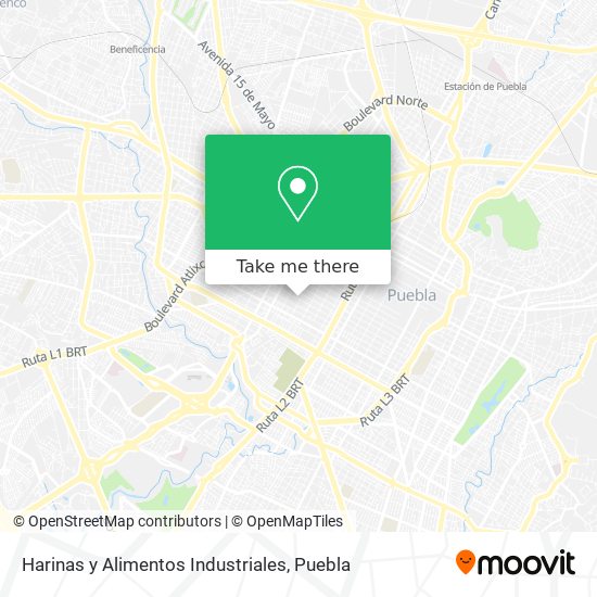 Harinas y Alimentos Industriales map