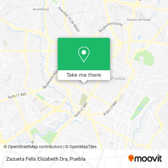 Mapa de Zazueta Felix Elizabeth Dra