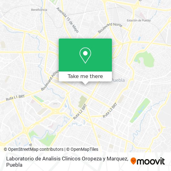 Laboratorio de Analisis Clinicos Oropeza y Marquez map