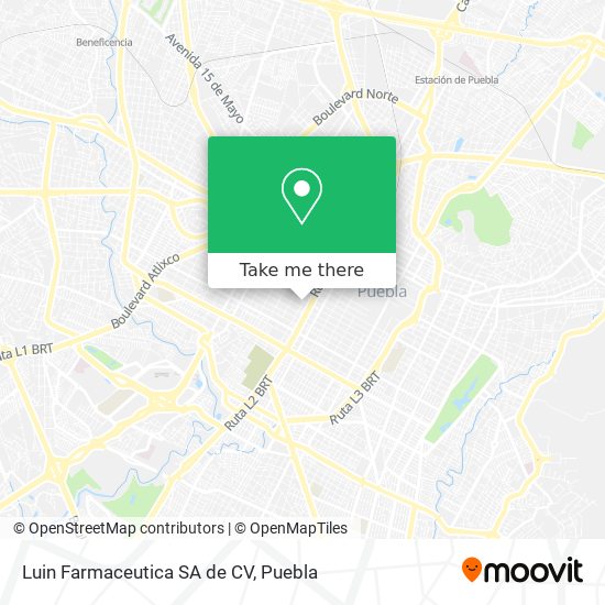 Luin Farmaceutica SA de CV map