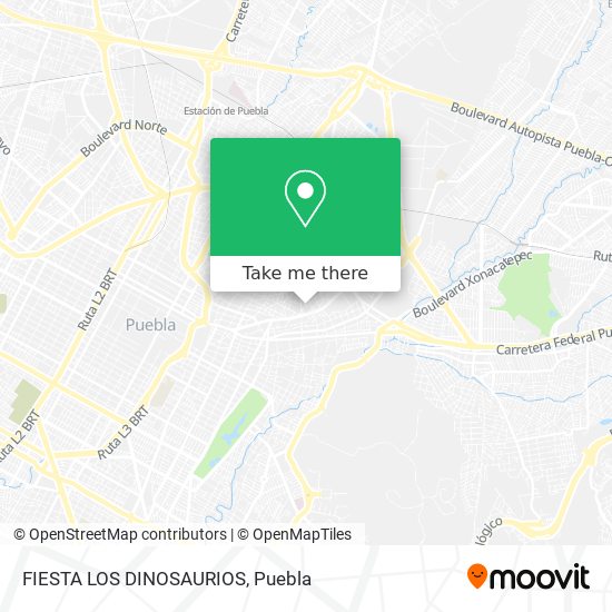 FIESTA LOS DINOSAURIOS map