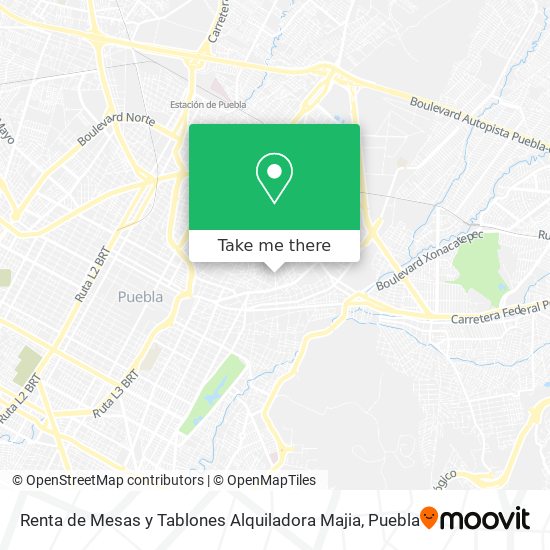 Renta de Mesas y Tablones Alquiladora Majia map