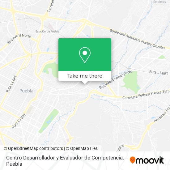 Mapa de Centro Desarrollador y Evaluador de Competencia