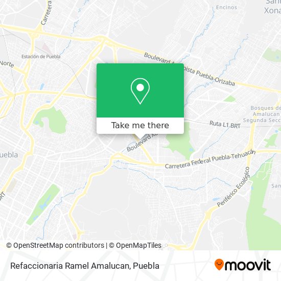 Refaccionaria Ramel Amalucan map