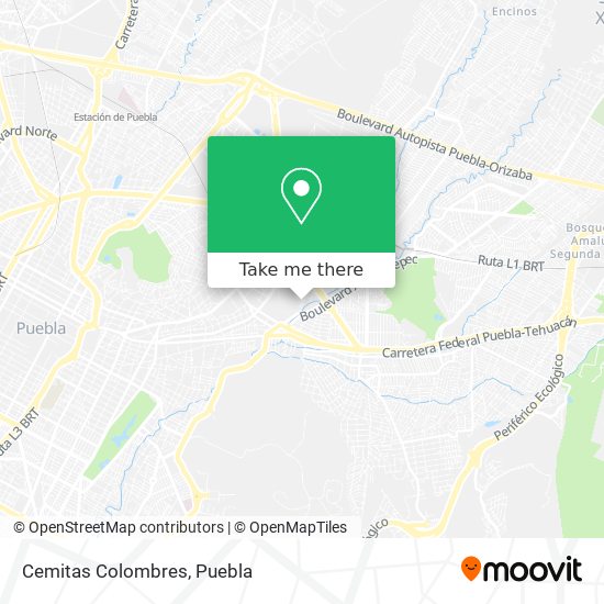 Mapa de Cemitas Colombres