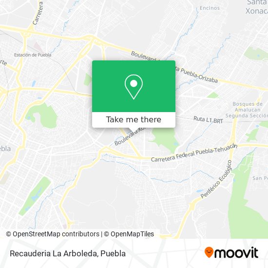 Recauderia La Arboleda map
