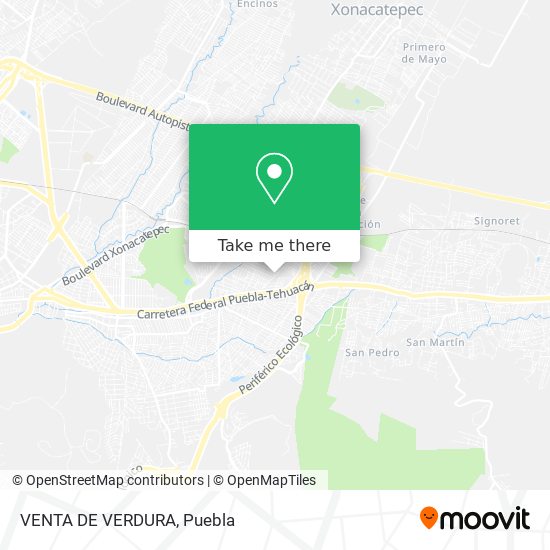 Mapa de VENTA DE VERDURA