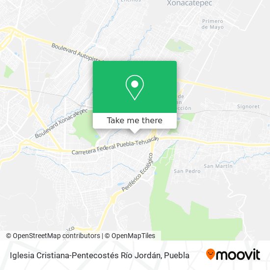 Iglesia Cristiana-Pentecostés Río Jordán map