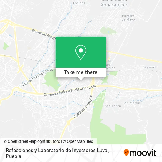 Refacciones y Laboratorio de Inyectores Luval map