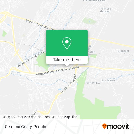 Cemitas Cristy map