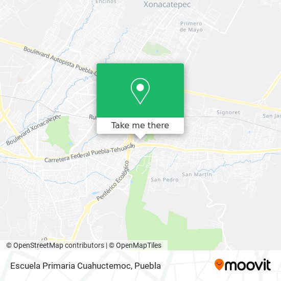 Mapa de Escuela Primaria Cuahuctemoc