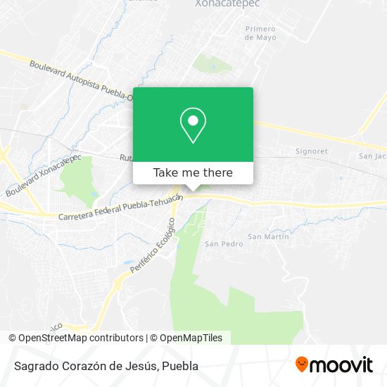 Mapa de Sagrado Corazón de Jesús