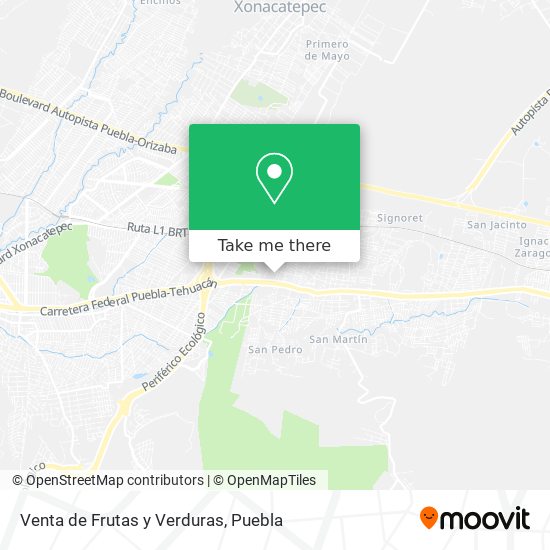 Venta de Frutas y Verduras map