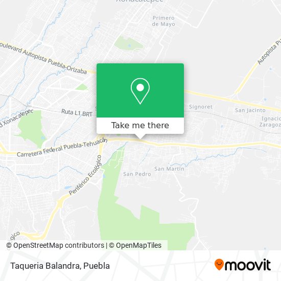 Taqueria Balandra map