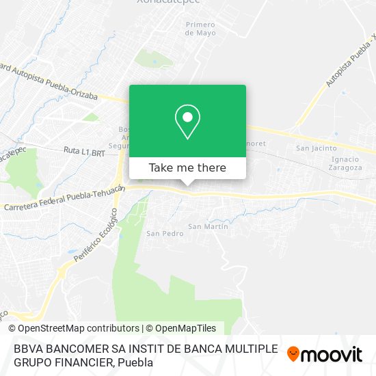 BBVA BANCOMER SA INSTIT DE BANCA MULTIPLE GRUPO FINANCIER map