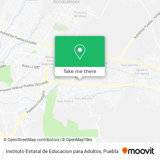 Instituto Estatal de Educacion para Adultos map