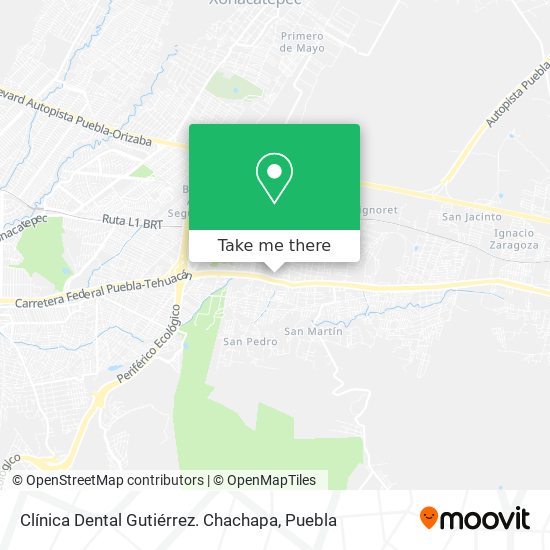 Mapa de Clínica Dental Gutiérrez. Chachapa