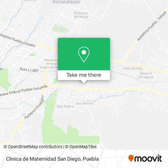Clinica de Maternidad San Diego map