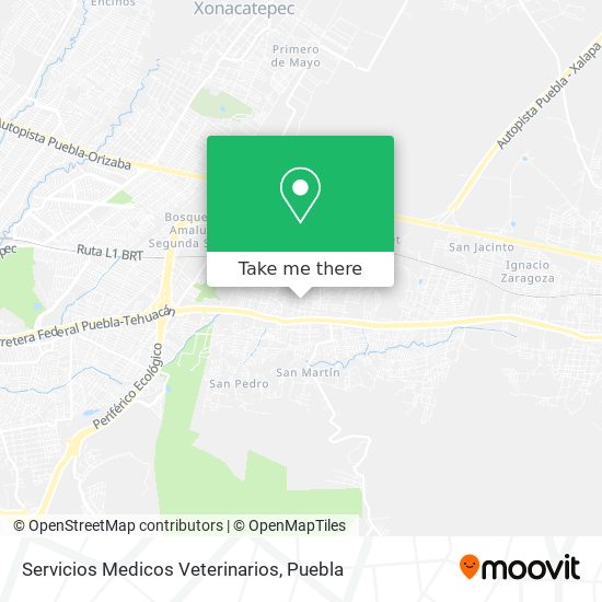 Mapa de Servicios Medicos Veterinarios