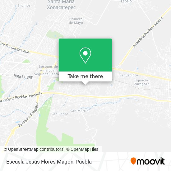 Escuela Jesús Flores Magon map