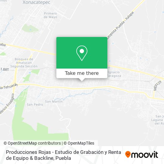 Producciones Rojas - Estudio de Grabación y Renta de Equipo & Backline map