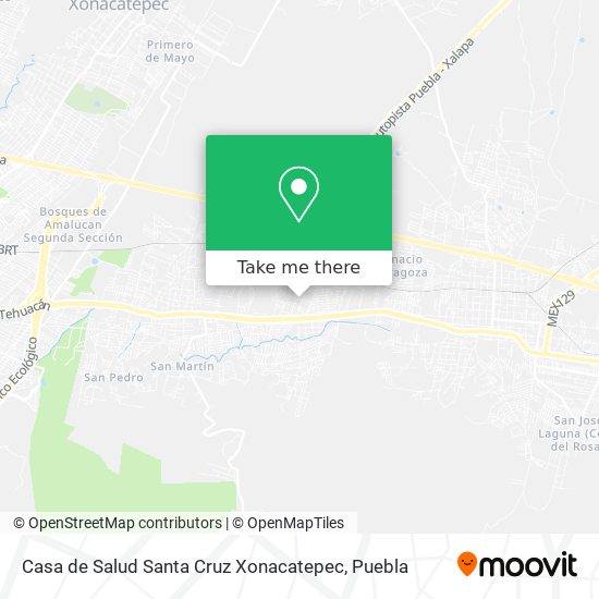 Casa de Salud Santa Cruz Xonacatepec map