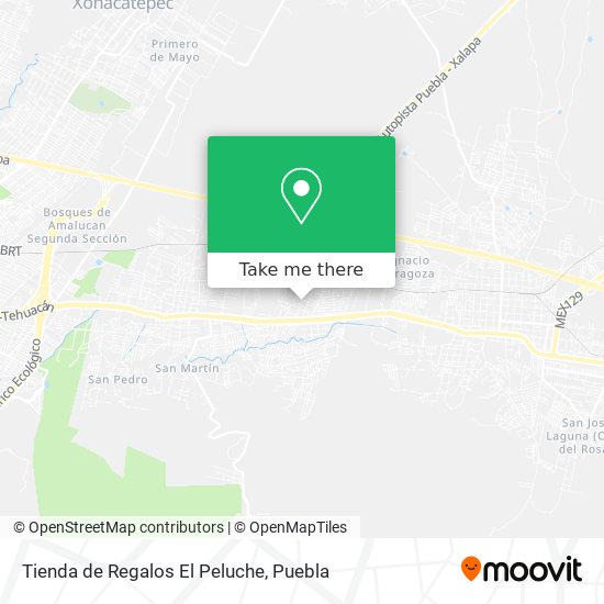 Mapa de Tienda de Regalos El Peluche