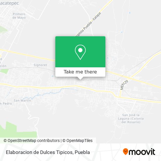 Elaboracion de Dulces Tipicos map