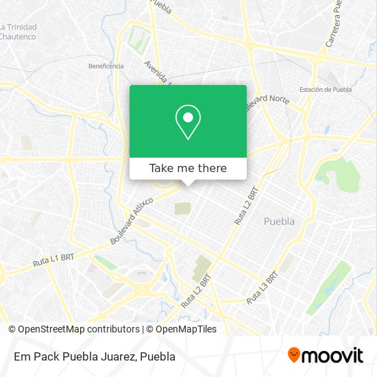 Mapa de Em Pack Puebla Juarez